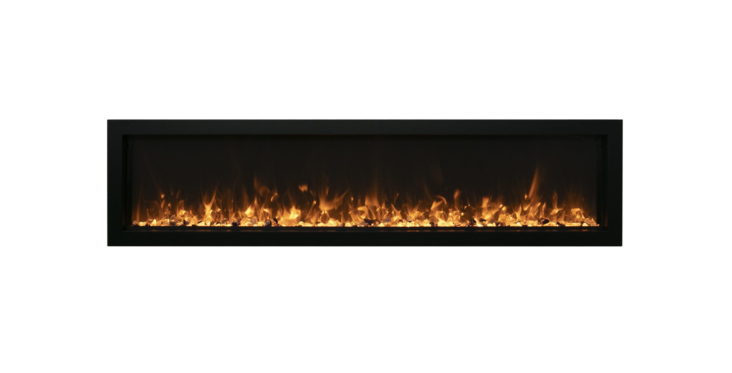 Remii 65" Extra Slim Indoor or Outdoor Electric Built-in only with black steel surround