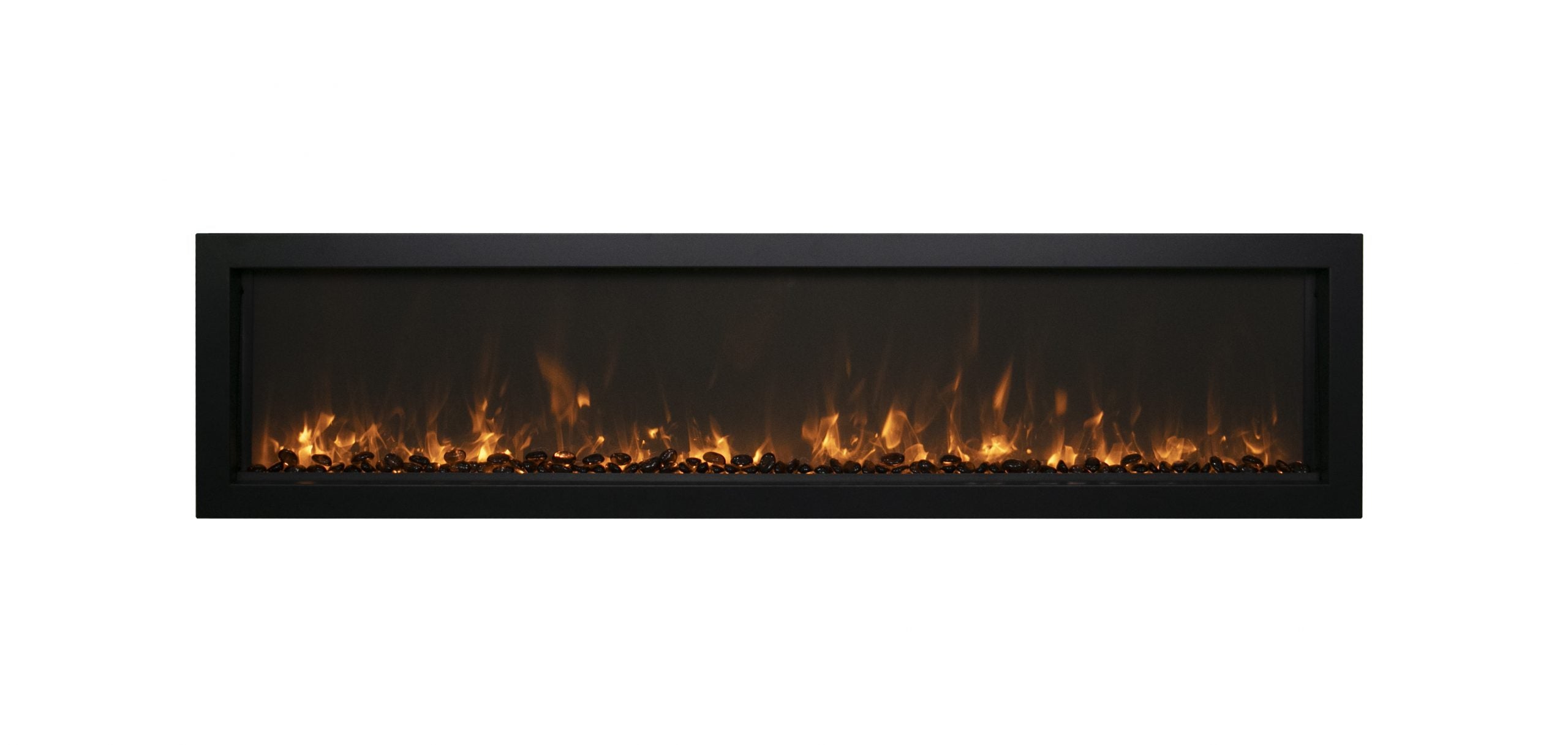 Remii 65" Extra Slim Indoor or Outdoor Electric Built-in only with black steel surround