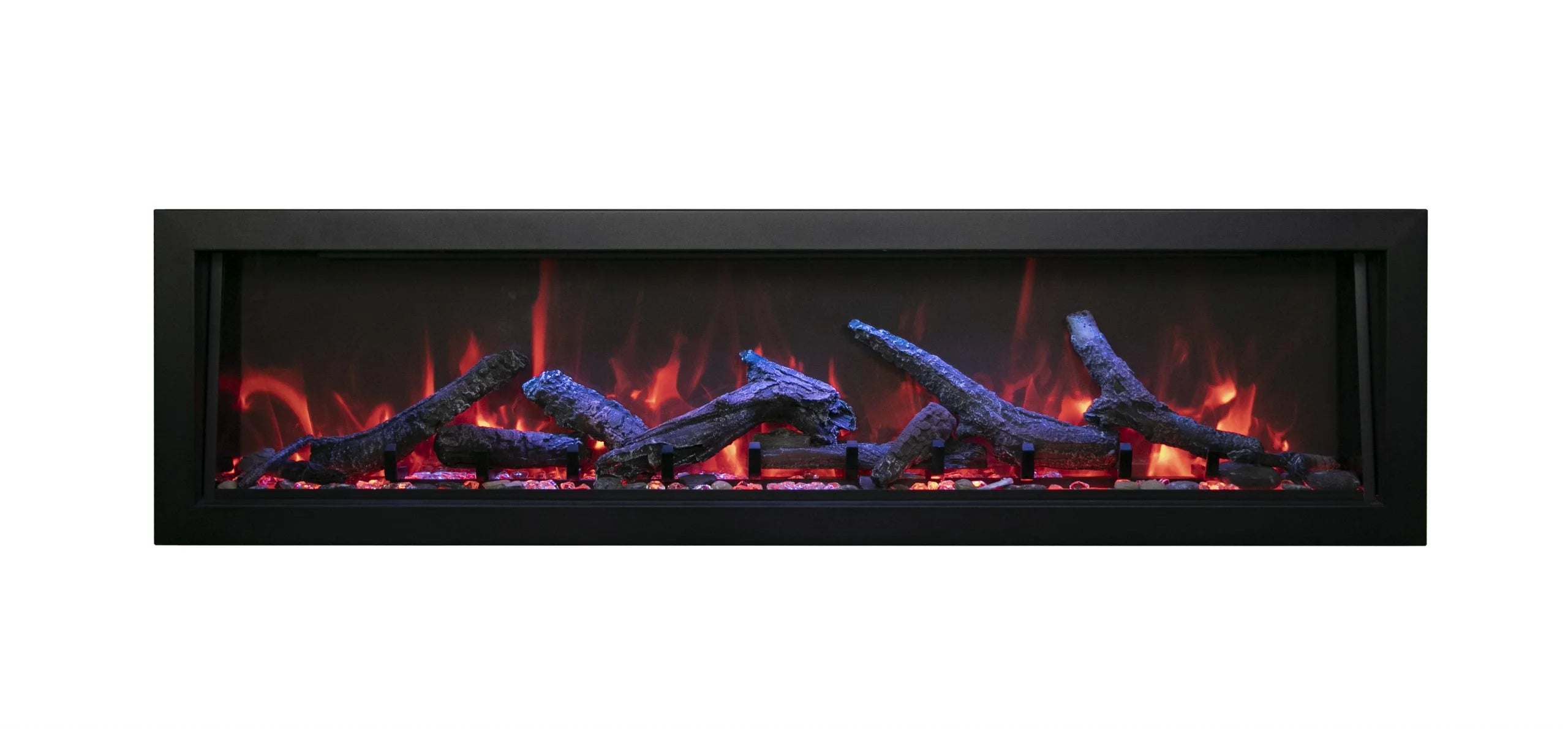 Remii 55" Deep Indoor or Outdoor Electric Built-in only with black steel surround