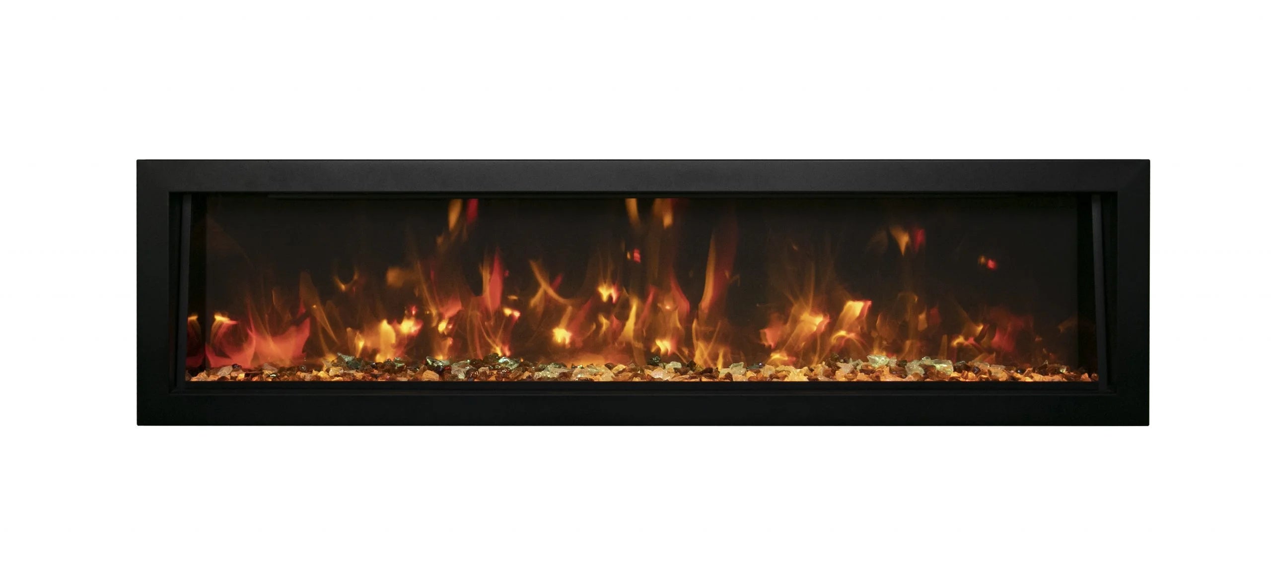 Remii 55" Deep Indoor or Outdoor Electric Built-in only with black steel surround