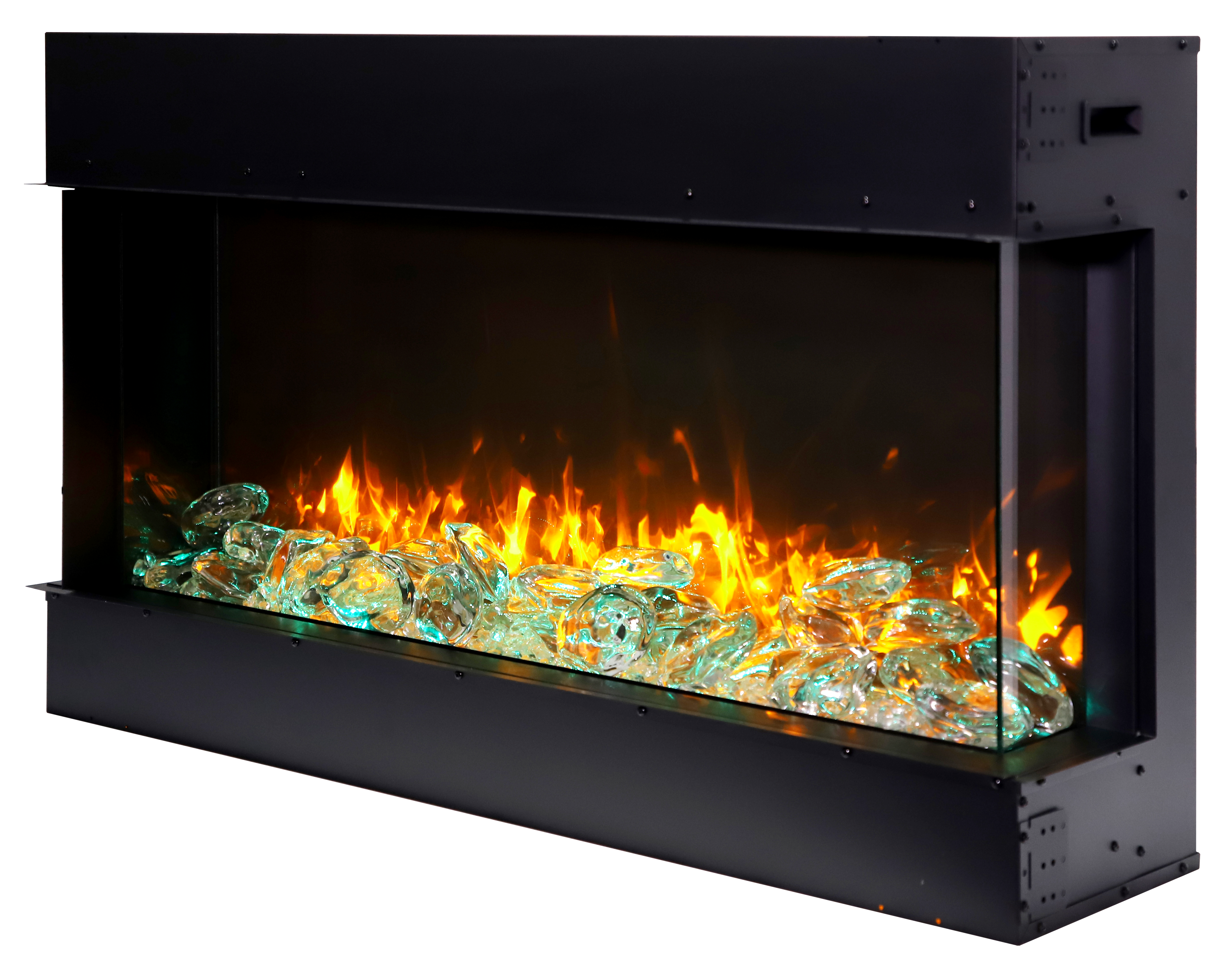 Remii 72" 3 Sided Electric Fireplace – 10 5/8" Depth